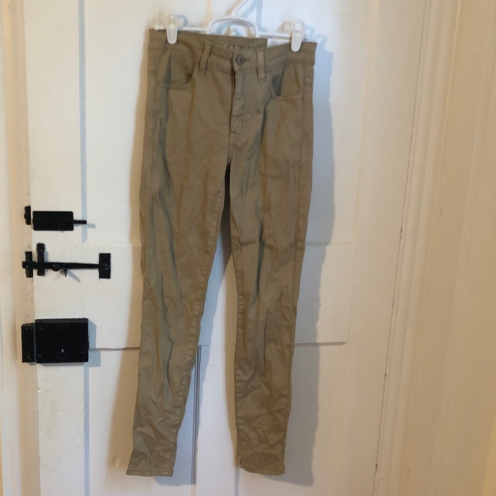 American Eagle Outfitters Kids Khaki Slim Pants - Beige